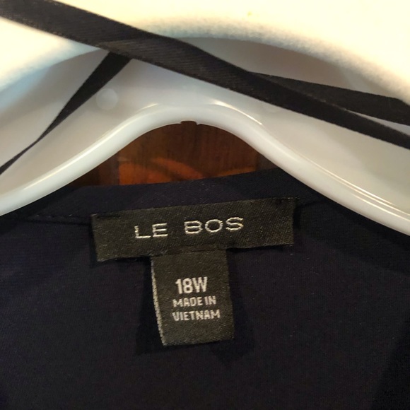 Le Bos Mother of the Bride, navy blue, size 18w, dress. - Picture 2 of 11